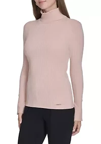 Women's Ribbed Turtleneck Sweater