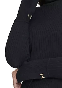 Women's Ribbed Turtleneck Sweater