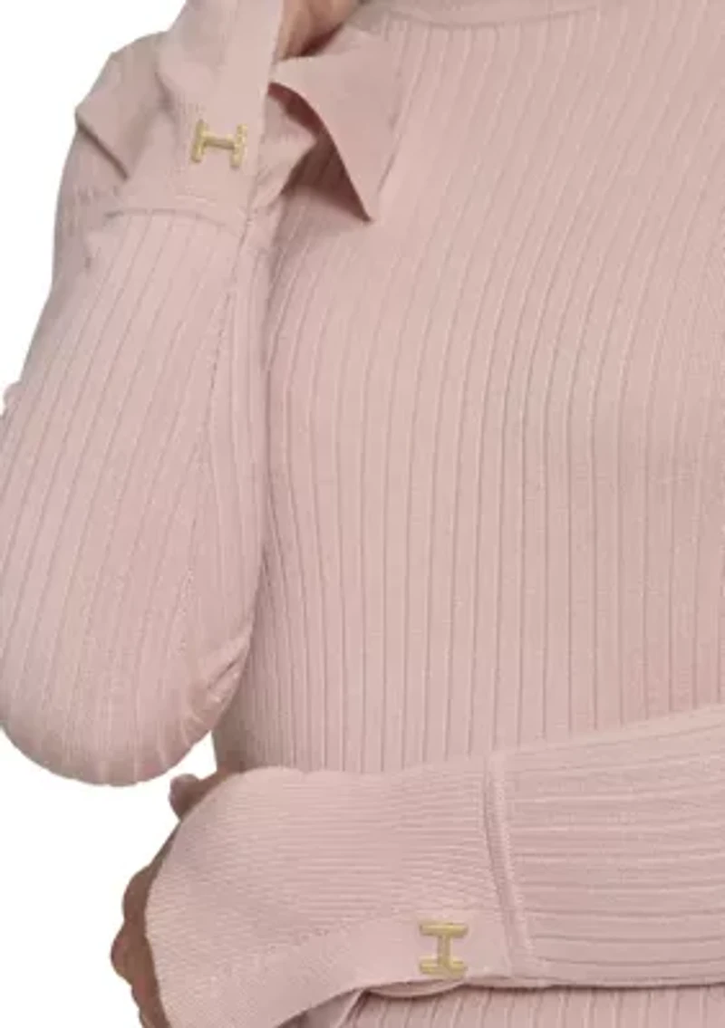 Women's Ribbed Turtleneck Sweater
