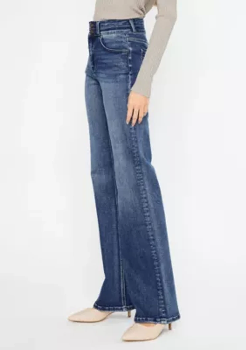 Onyx Essentials Ultra High Rise Wide Flare Jeans
