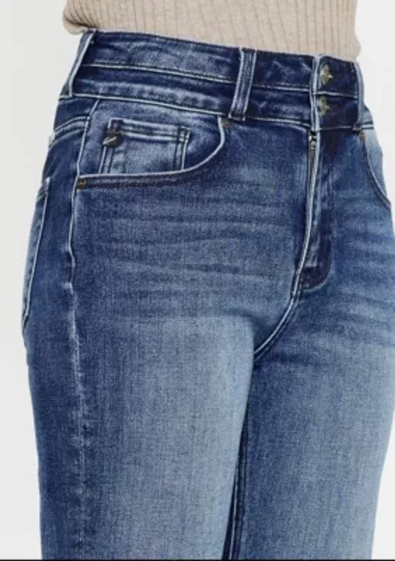 Onyx Essentials Ultra High Rise Wide Flare Jeans