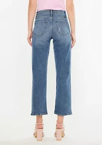 JORDANA HIGH RISE TRUE STRAIGHT JEANS - COMFORT STRETCH DARK WASH