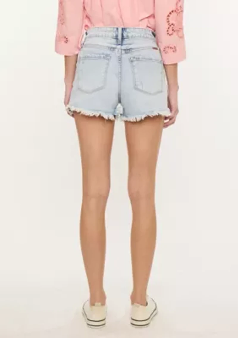 GARDENIA ESSENTIALS HIGH RISE MOM SHORTS