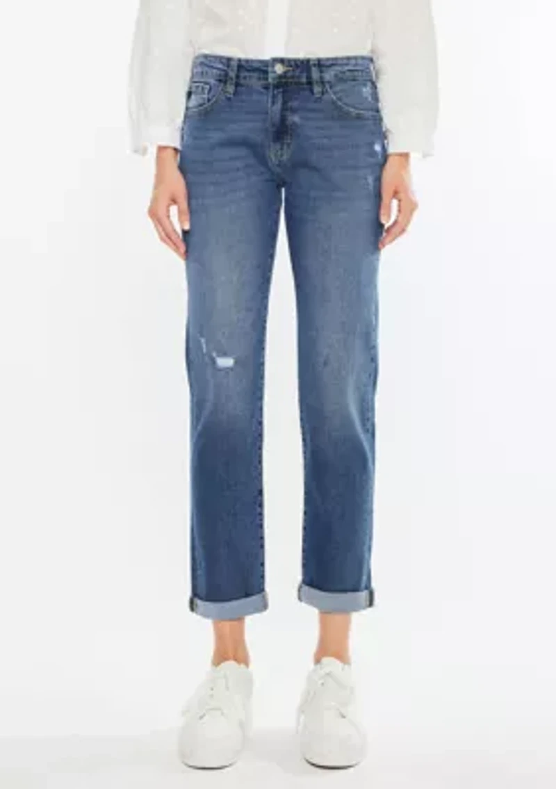 PAMELA ESSENTIALS MID RISE SLIM STRAIGHT