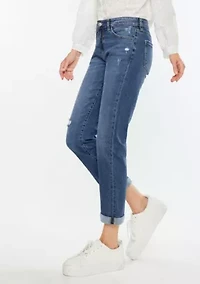 PAMELA ESSENTIALS MID RISE SLIM STRAIGHT