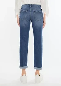 PAMELA ESSENTIALS MID RISE SLIM STRAIGHT