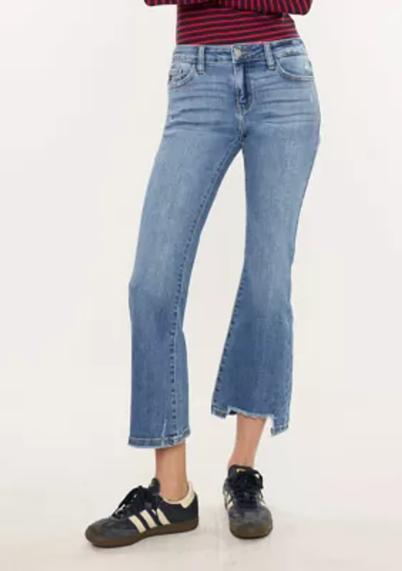 SAVANNA ESSENTIALS MID RISE CROP FLARE