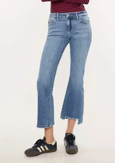 SAVANNA ESSENTIALS MID RISE CROP FLARE