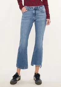 SAVANNA ESSENTIALS MID RISE CROP FLARE