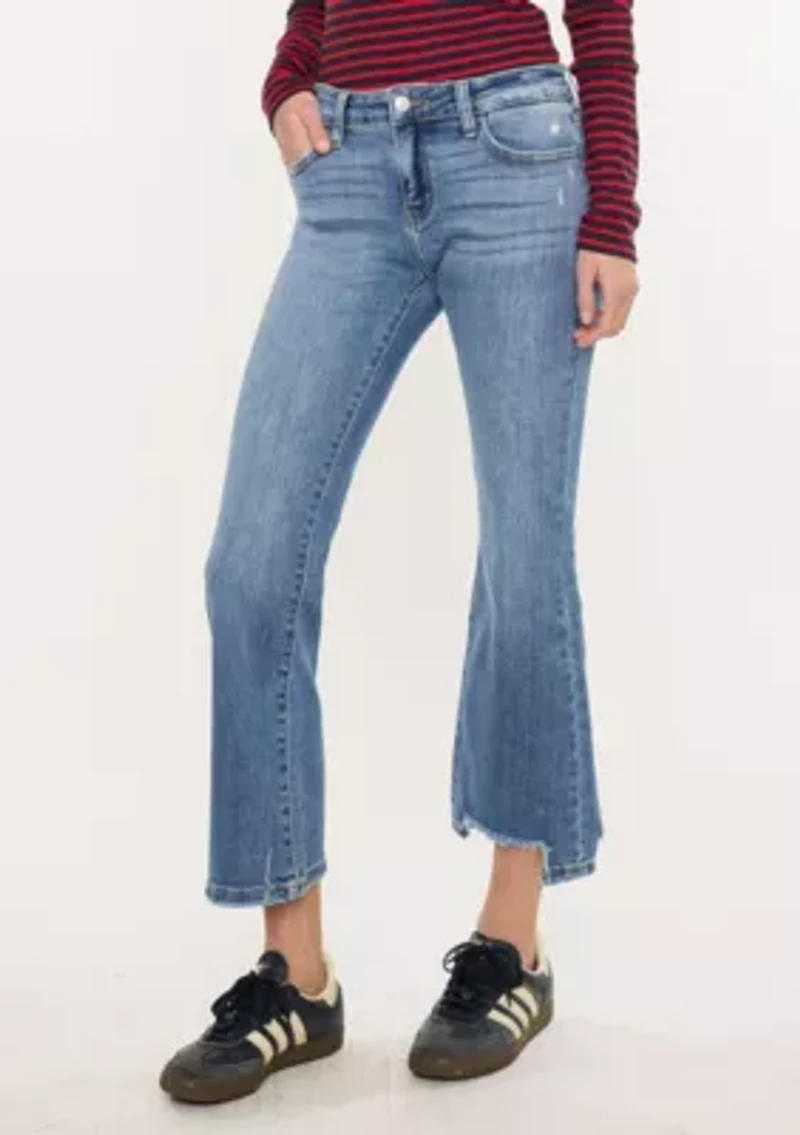 SAVANNA ESSENTIALS MID RISE CROP FLARE