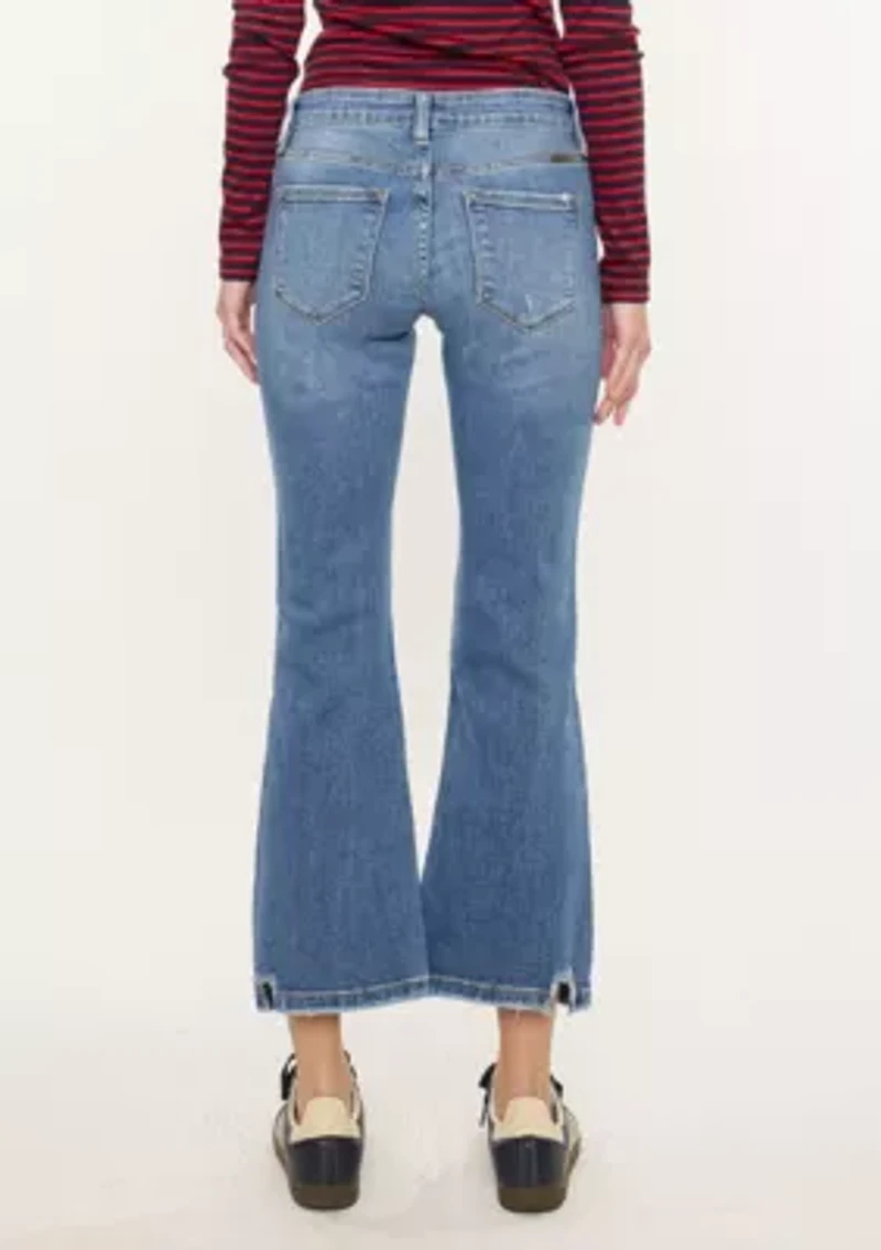 SAVANNA ESSENTIALS MID RISE CROP FLARE