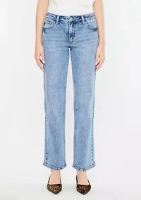 Tamia Essentials Mid Rise True Straight Jeans