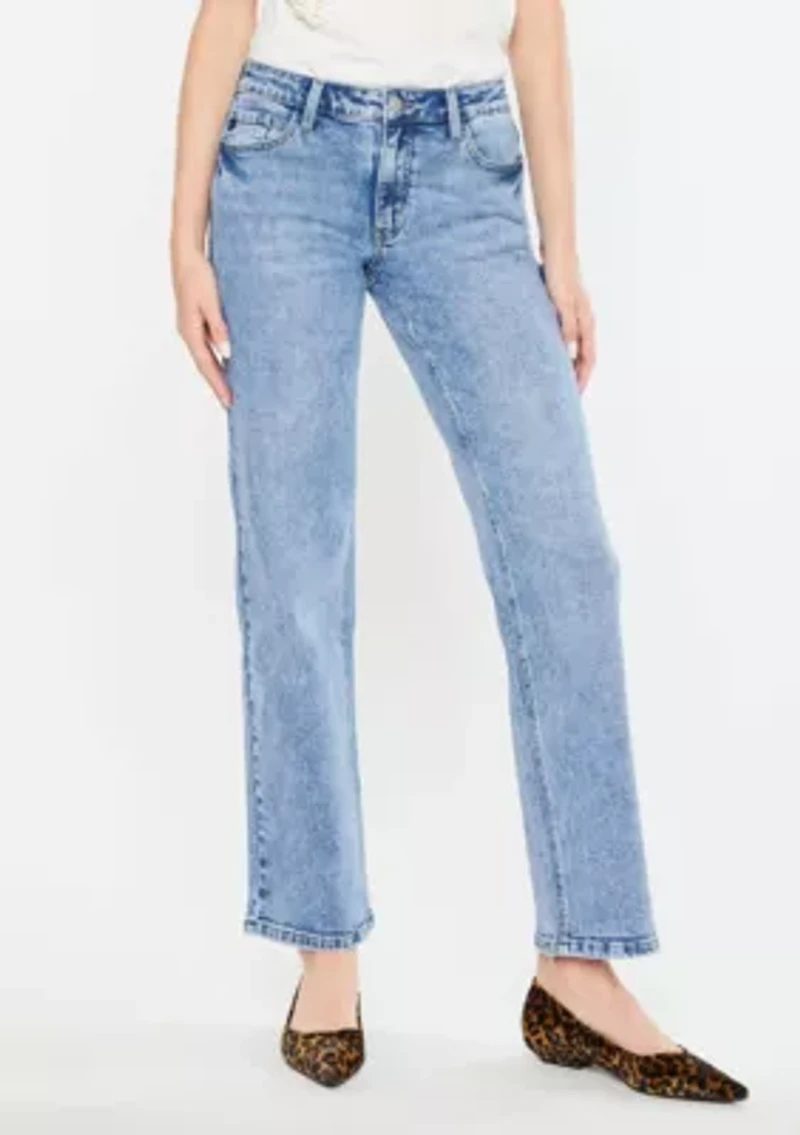 Tamia Essentials Mid Rise True Straight Jeans