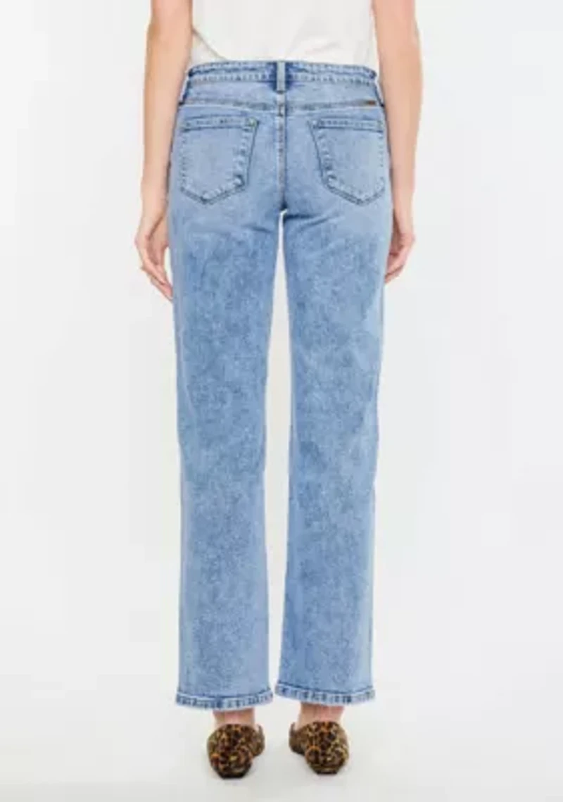 Tamia Essentials Mid Rise True Straight Jeans
