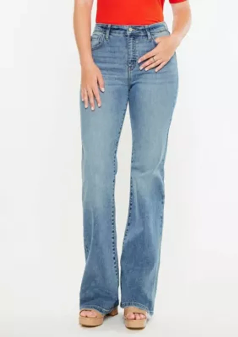 DULCE ESSENTIALS HIGH RISE WIDE FLARE - CURVY
