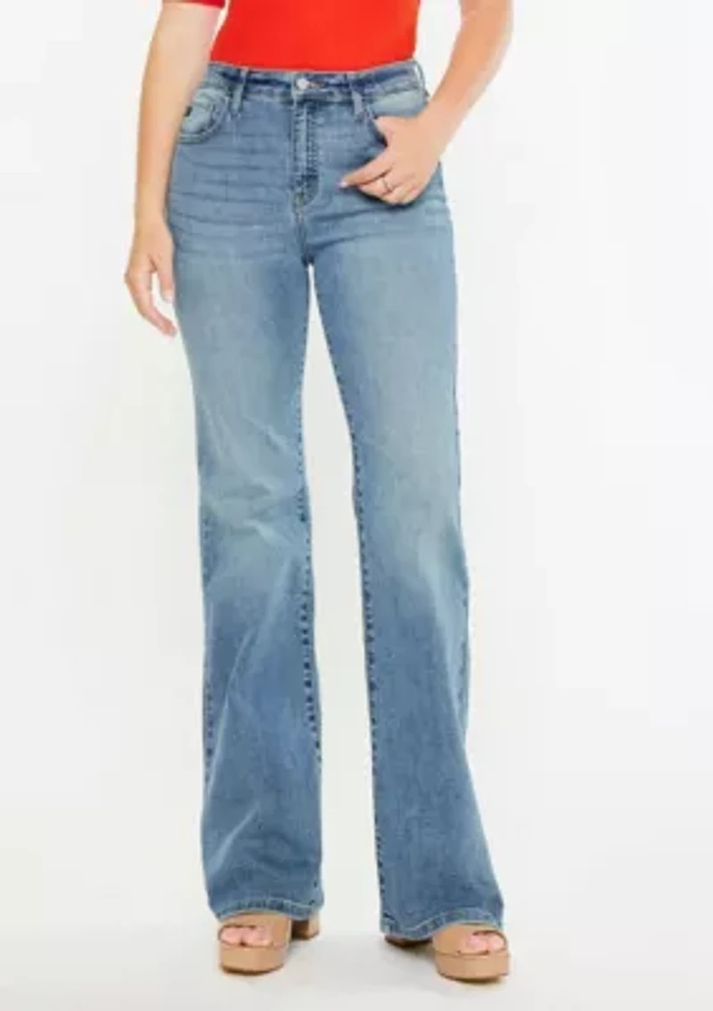 DULCE ESSENTIALS HIGH RISE WIDE FLARE - CURVY