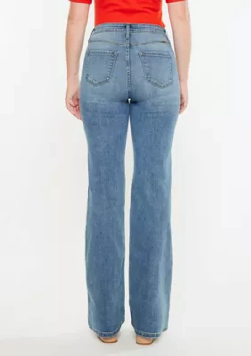 DULCE ESSENTIALS HIGH RISE WIDE FLARE - CURVY