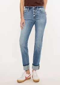NOELLE ESSENTIALS HIGH RISE SKINNY STRAIGHT