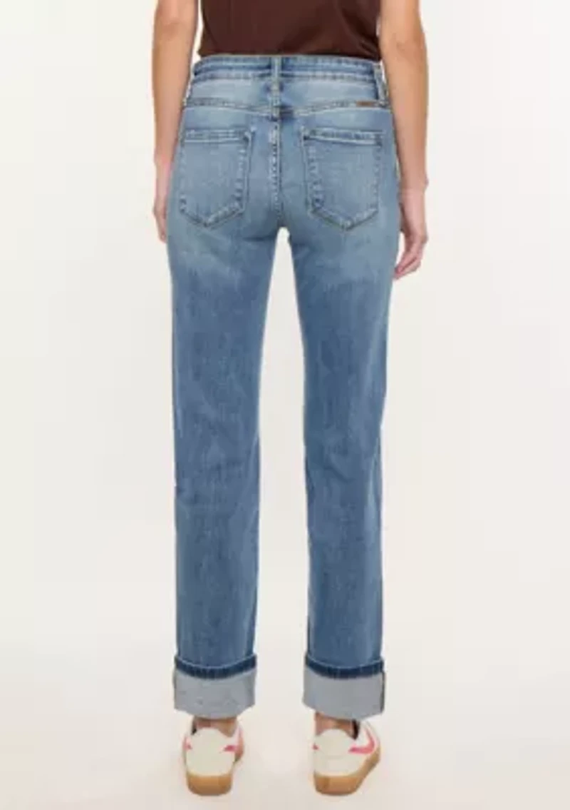 NOELLE ESSENTIALS HIGH RISE SKINNY STRAIGHT