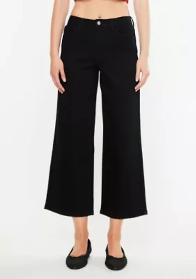 Shea Essentials High Rise Cropped Wide Leg Jeans