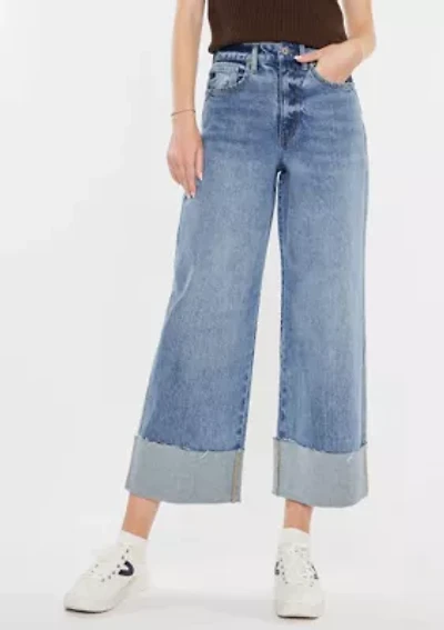 Alfie 90's Cropped Wide Leg Jeans