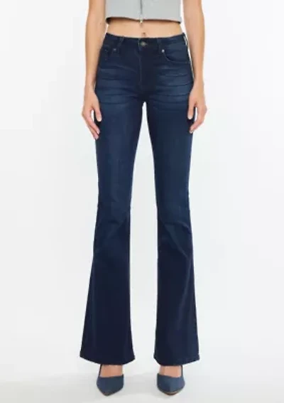 Trisha Mid Rise Classic Flare Jeans