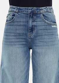 Shelly High Rise Cropped Wide Leg Jeans