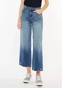 Shelly High Rise Cropped Wide Leg Jeans