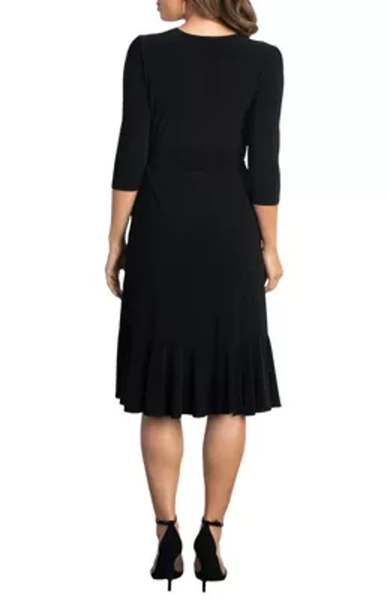 Women's Whimsy Ruffled Midi Wrap Dress