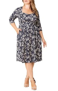 Women's Plus Royal Sweetheart Cocktail Dress
