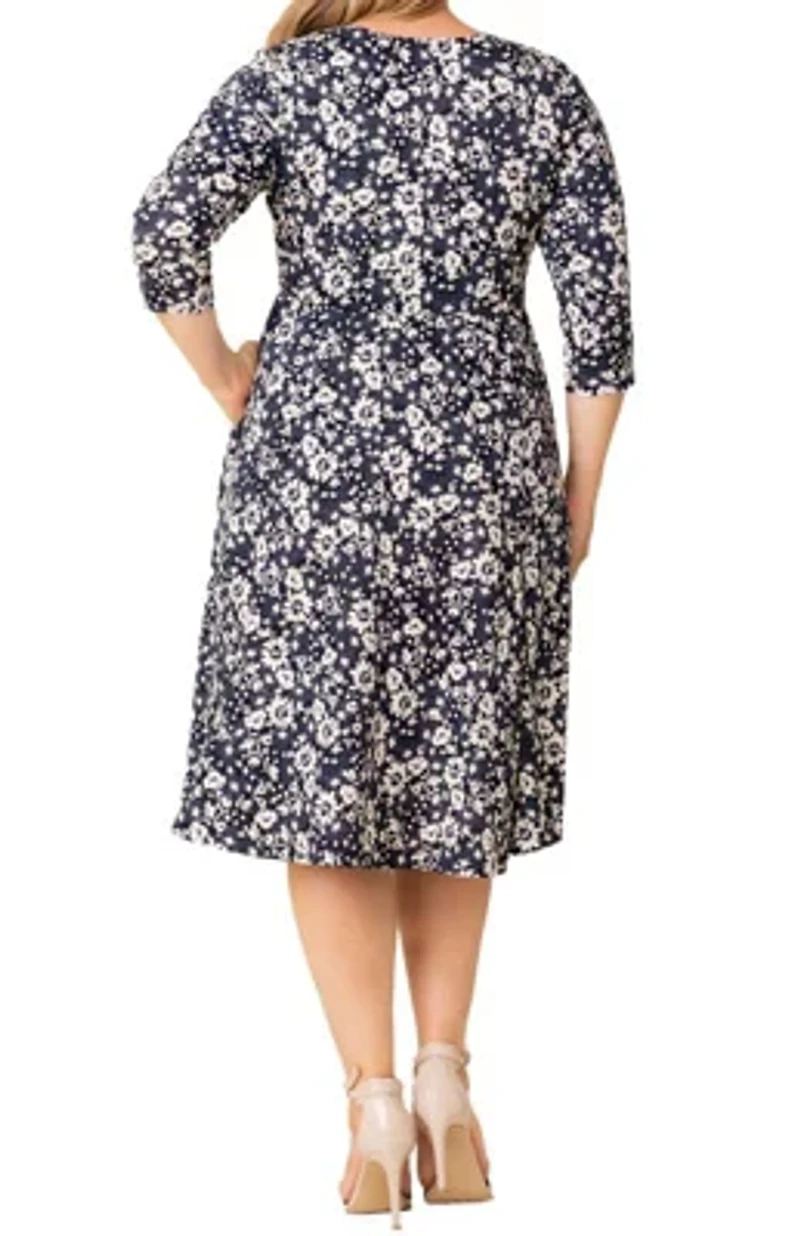 Women's Plus Royal Sweetheart Cocktail Dress