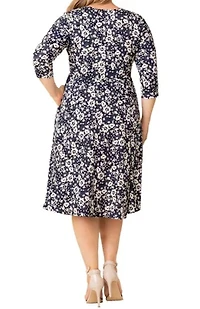 Women's Plus Royal Sweetheart Cocktail Dress
