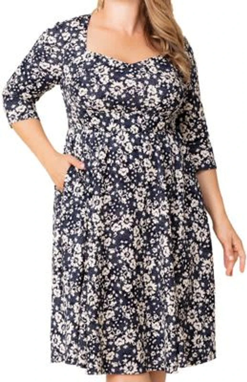 Women's Plus Royal Sweetheart Cocktail Dress