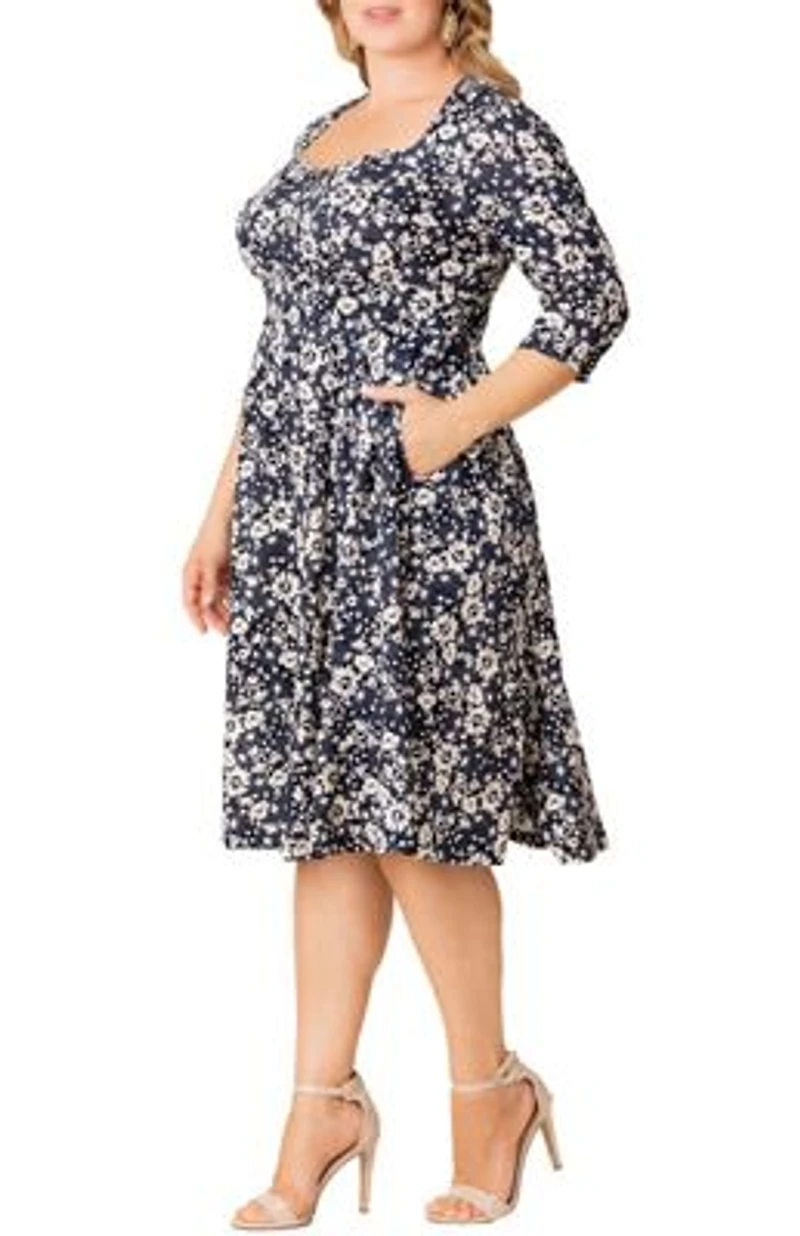 Women's Plus Royal Sweetheart Cocktail Dress