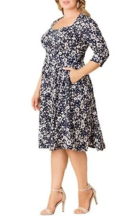 Women's Plus Royal Sweetheart Cocktail Dress