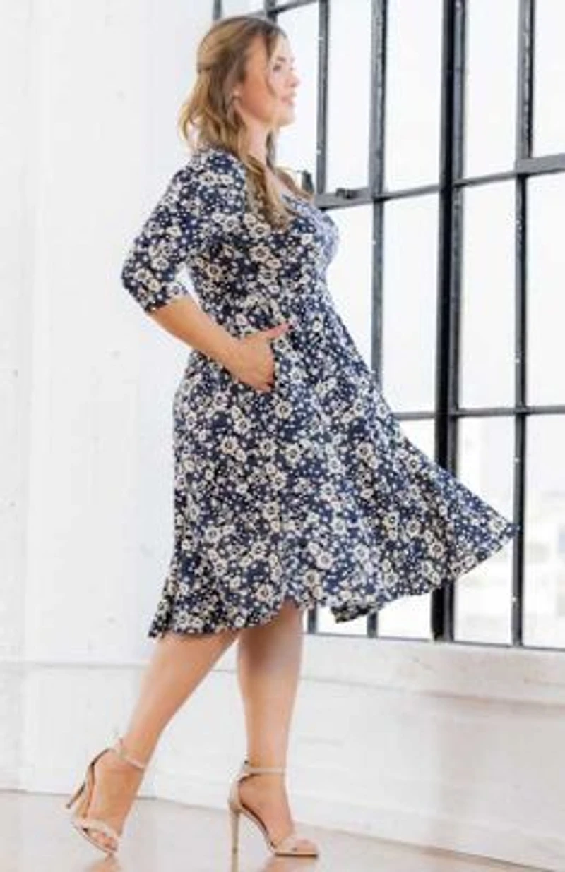 Women's Plus Royal Sweetheart Cocktail Dress
