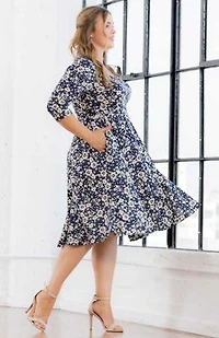 Women's Plus Royal Sweetheart Cocktail Dress