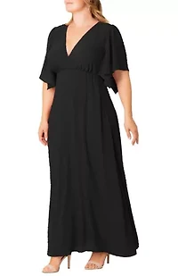 Women's Plus Carmella Chiffon Evening Gown