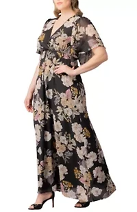 Women's Plus Carmella Chiffon Evening Gown