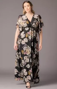 Women's Plus Carmella Chiffon Evening Gown