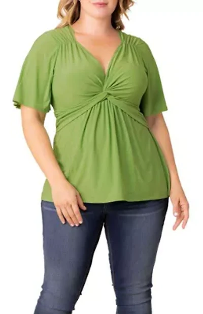 Women's Plus Abby Twist Front Top