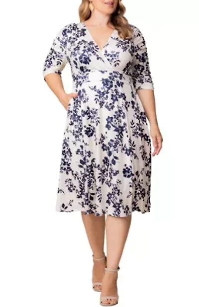 Women's Plus Gabriella A-Line Dress with Pockets
