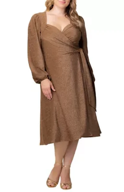 Women's Plus Socialite Sweetheart Wrap Dress