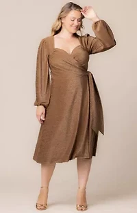 Women's Plus Socialite Sweetheart Wrap Dress