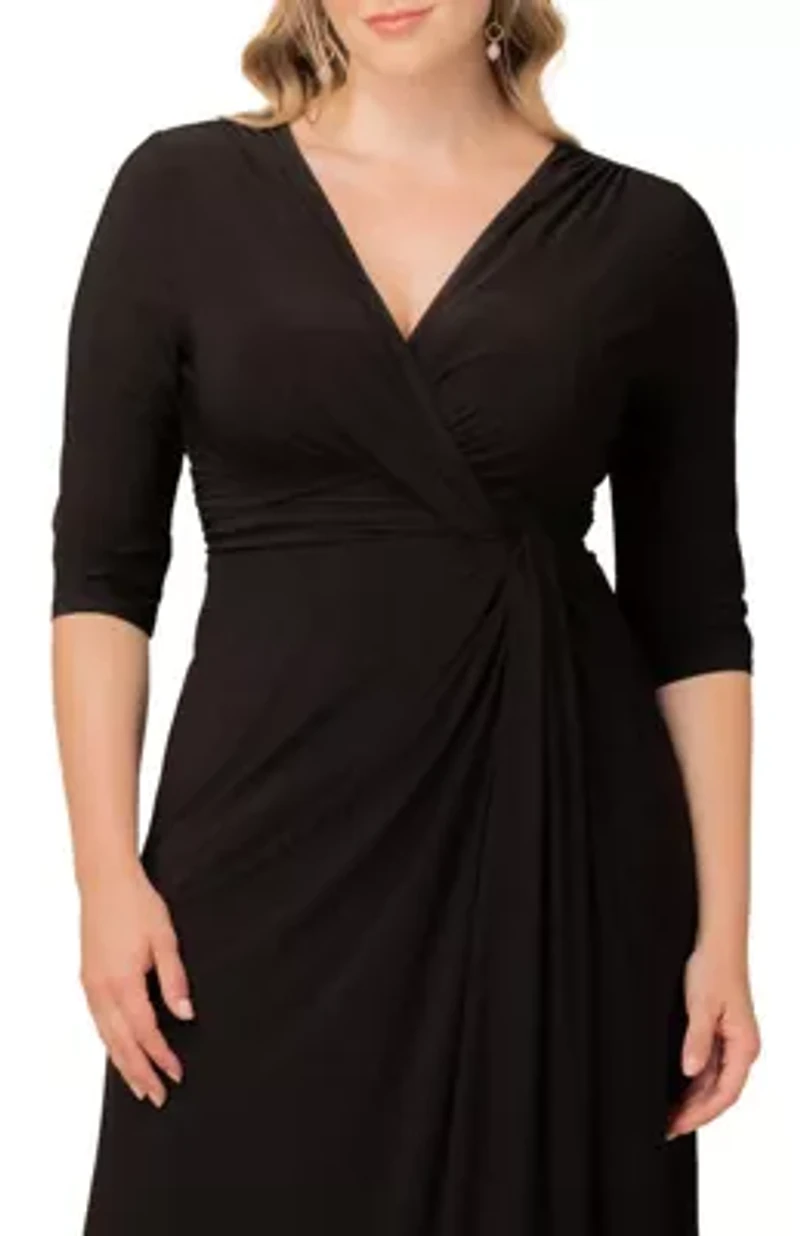 Women's Plus Evening Romance Column Gown