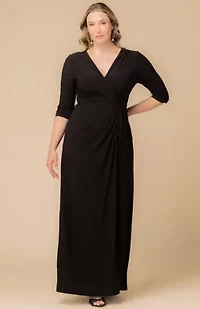 Women's Plus Evening Romance Column Gown