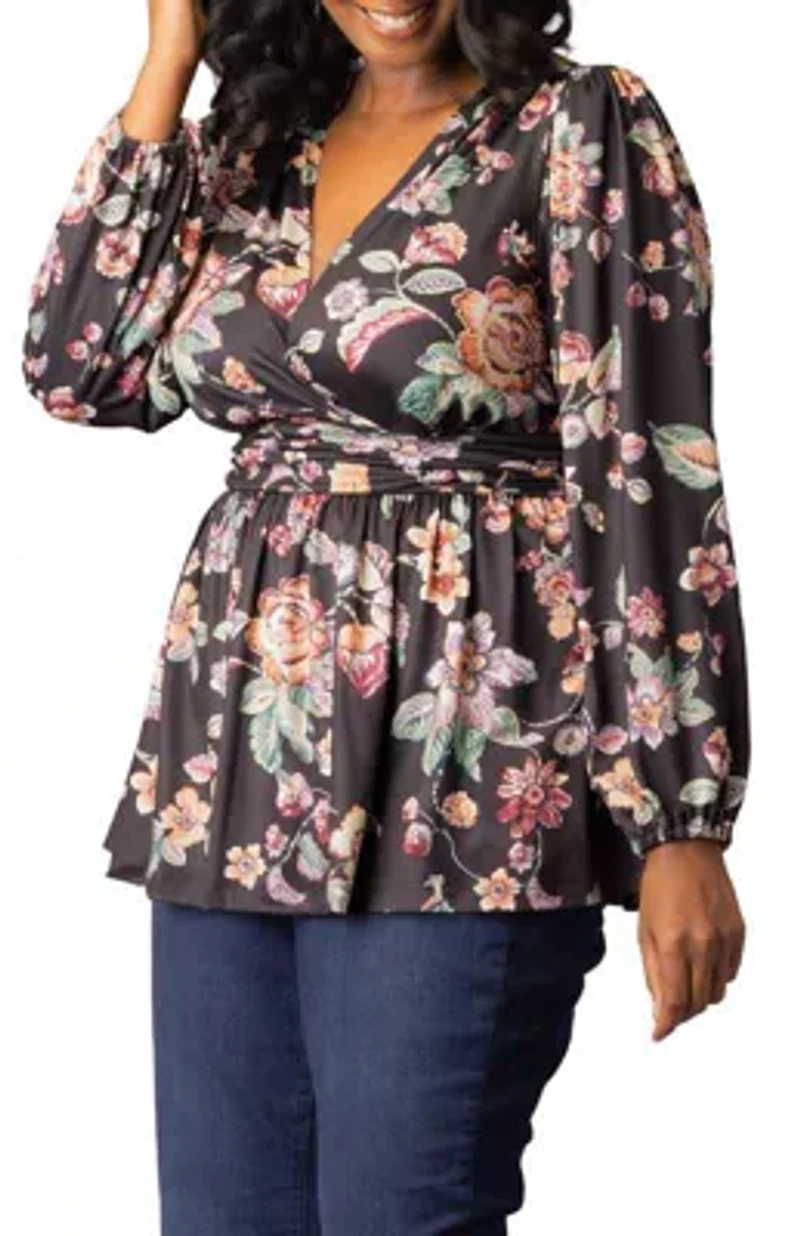 Women's Plus Leah Long Sleeve Tunic Top
