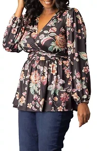 Women's Plus Leah Long Sleeve Tunic Top