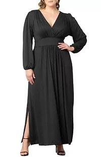 Women's Plus Kelsey Long Sleeve Maxi Dress