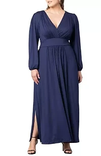 Women's Plus Kelsey Long Sleeve Maxi Dress